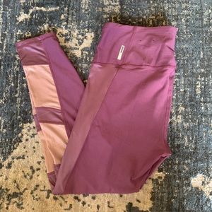 Purple Mesh Leggings